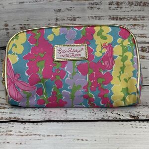Lilly‎ Pulitzer X Estee Lauder Makeup Toiletries Travel Bag Case W/ Mini Pouch